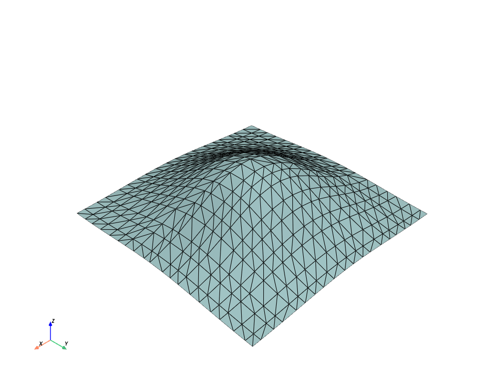 d create tri surface